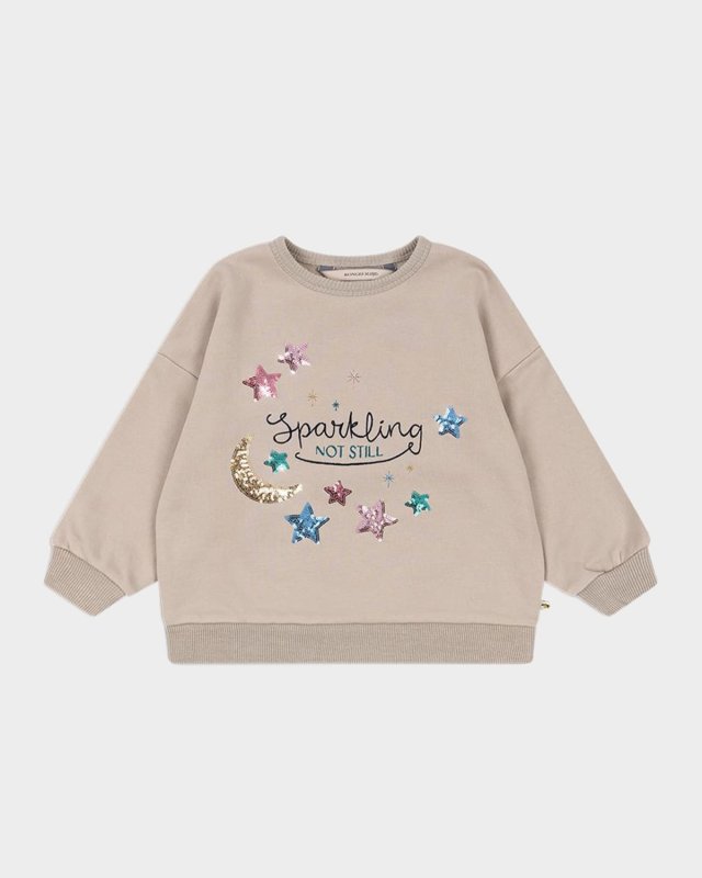 Girl's Lou Embellished Sequin Sweatshirt, Size 12M-8